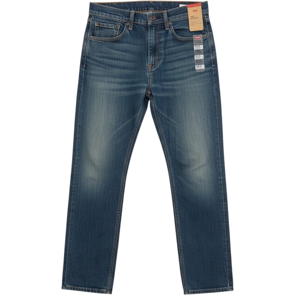 Levis 505 Regular Jeans Mens 32x32 Blue NEW Stretch Straight Leg Denim